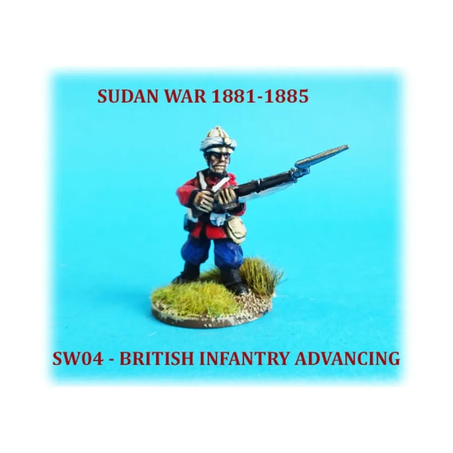

Британская пехота наступает, Sudan War 1881-1885 (28mm)
