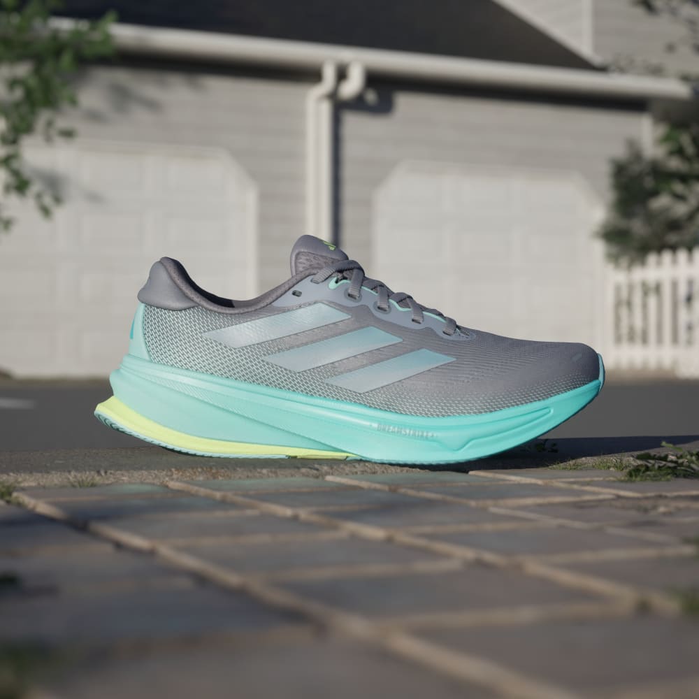 Кроссовки Adidas Supernova Rise 2 Running Shoes, цвет Grey/Magic Grey Met/Flash Aqua — фото 2