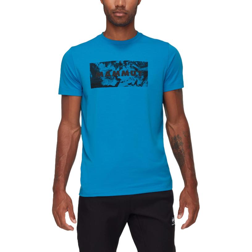 

Мужские футболки Trovat с круглым вырезом, средней толщины Mammut, glacier синий