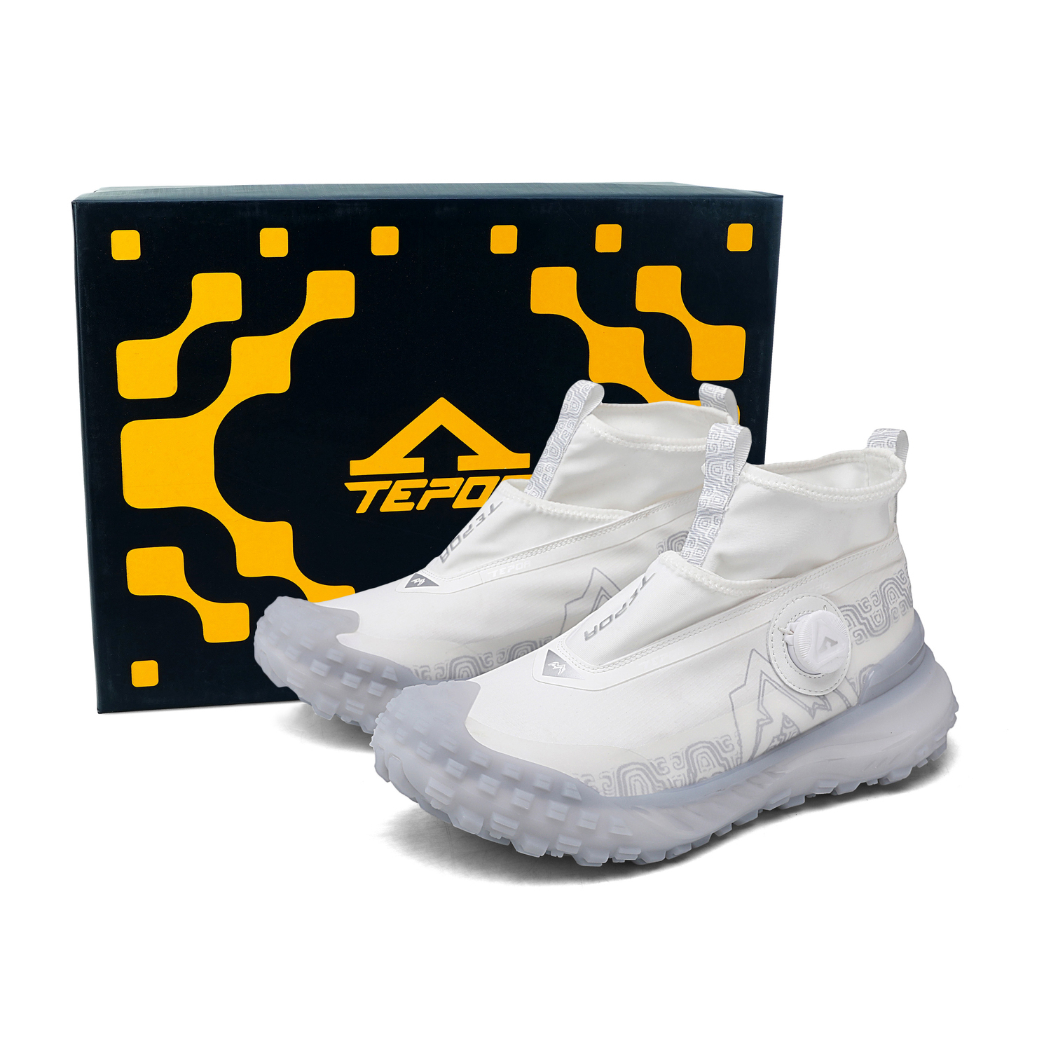 

TEPOR Высокие кеды унисекс белые, цвет White