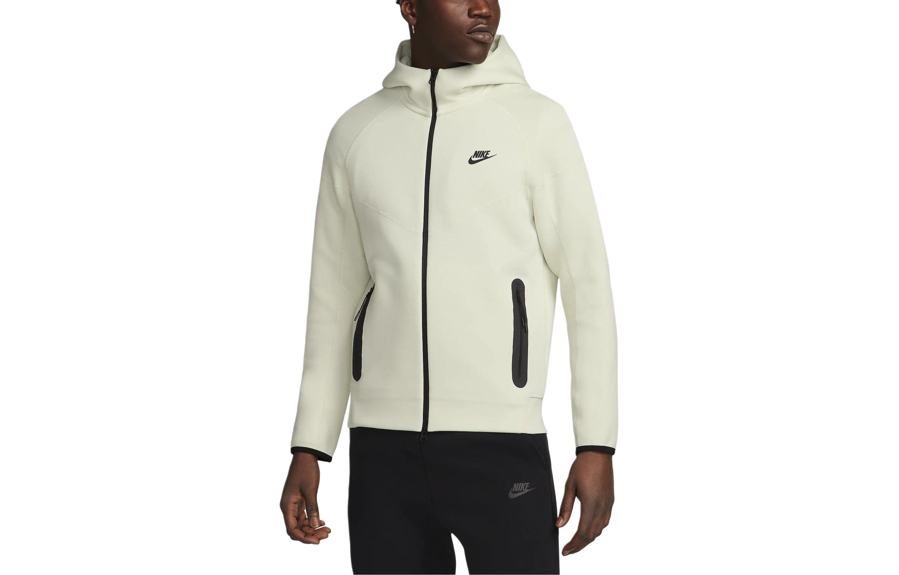 Nike Спортивная одежда Tech Fleece ветровка с капюшоном на молнии Windrunner, Ecru — фото 2