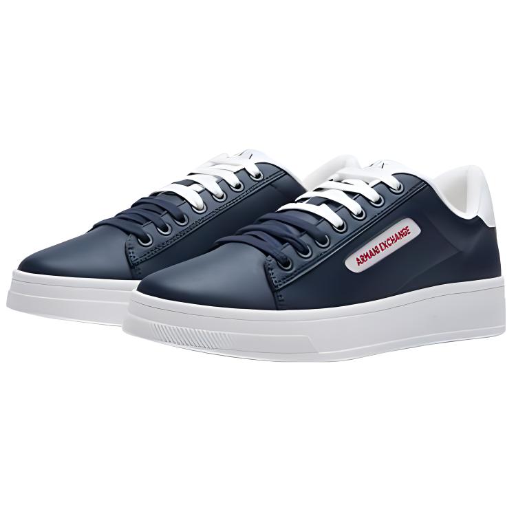 

Кроссовки AE Low Top для скейтбординга мужские сине-белые ARMANI EXCHANGE