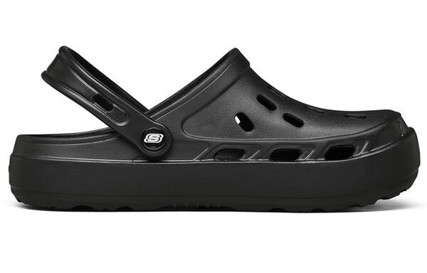 Тапочки swifters minimalistic cozy sports slippers pure black Skechers, черный — фото 2