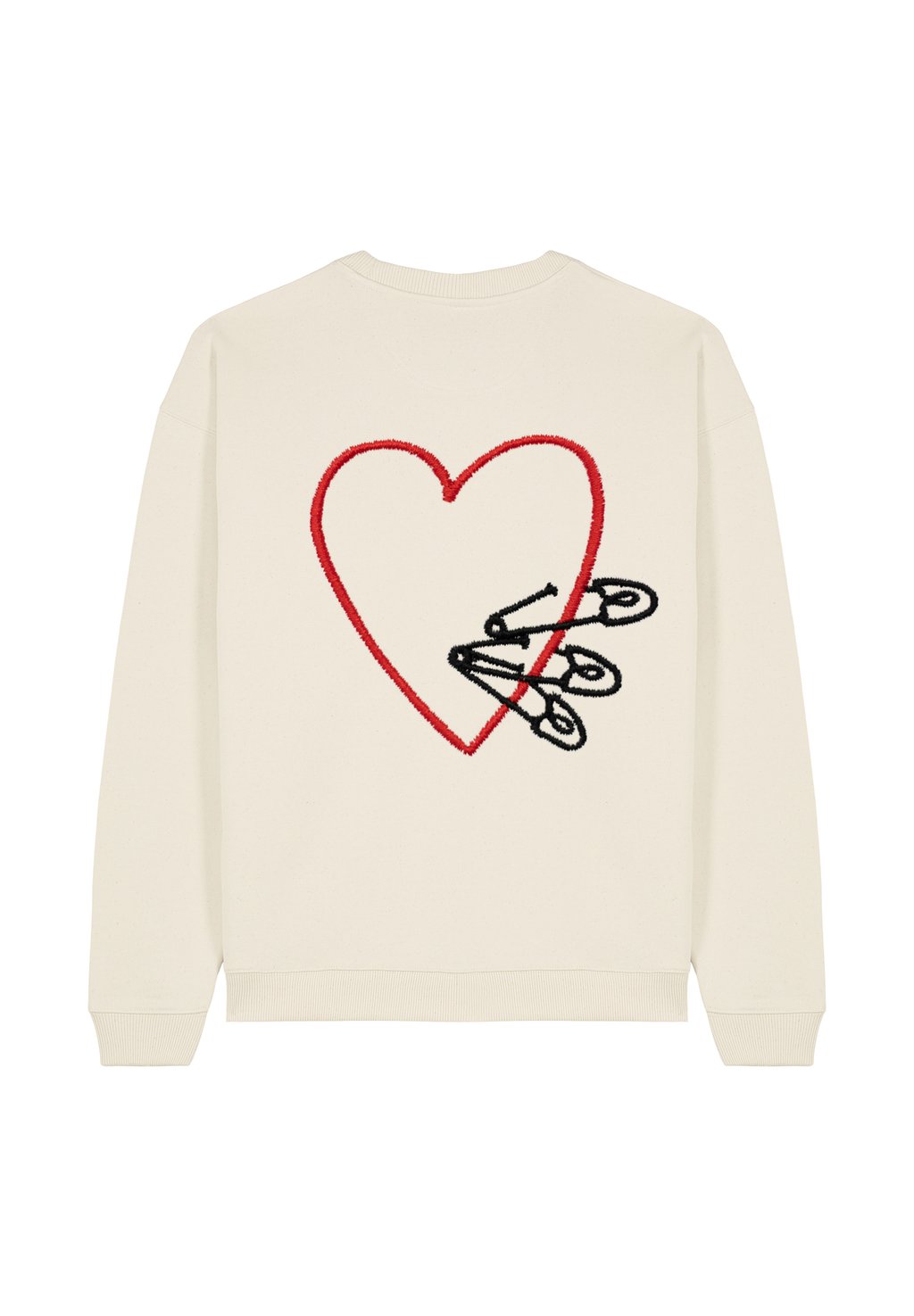 

Толстовка PINS BACK EMBROIDERY UNISEX Mira Paris, кремовый