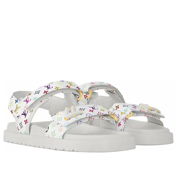 Сандалии x takashi murakami sunset Louis Vuitton, белый