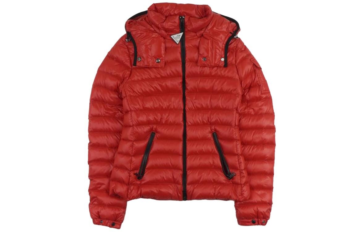 

Пуховик женский оранжевый красный Moncler