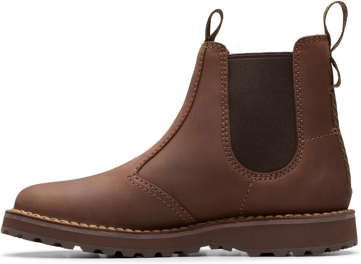 Мужские кожаные ботинки Clarks Solsbury Easy, темно-коричневый — фото 2