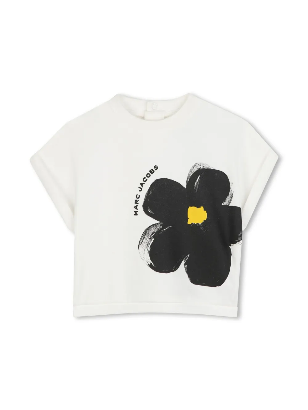 Комплект из футболки и брюк с цветочным принтом Marc Jacobs Kids, нейтральный — фото 3