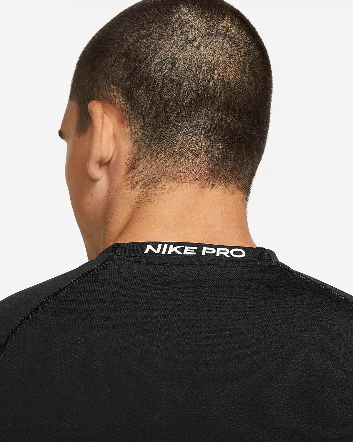 Мужской облегающий тренировочный топ с длинным рукавом Nike Pro Dri-FIT, Black — фото 3
