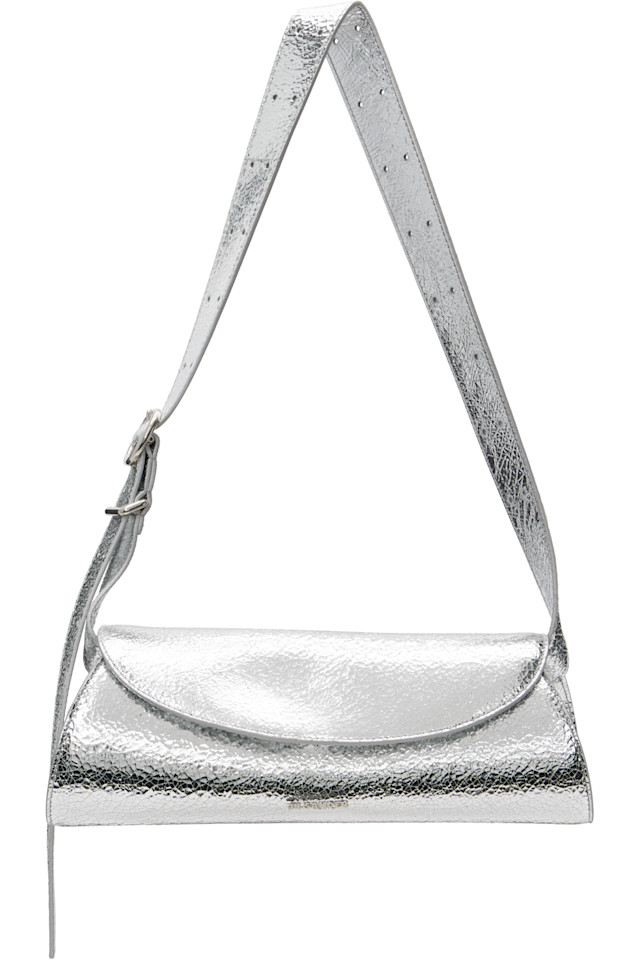 

Jil Sander Маленькая серебряная сумка для канноло