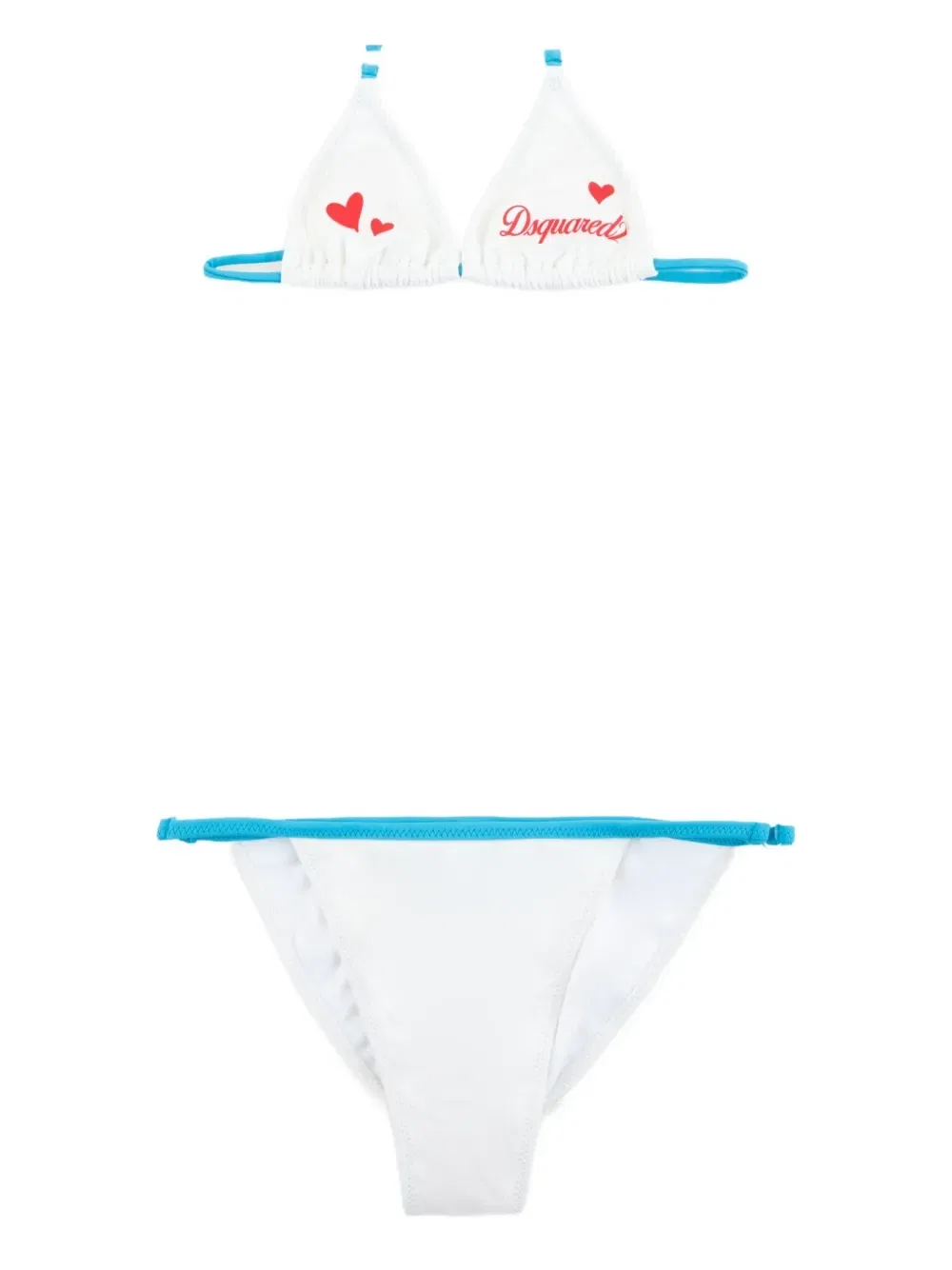 Бикини с сердечками Dsquared2 Kids, белый