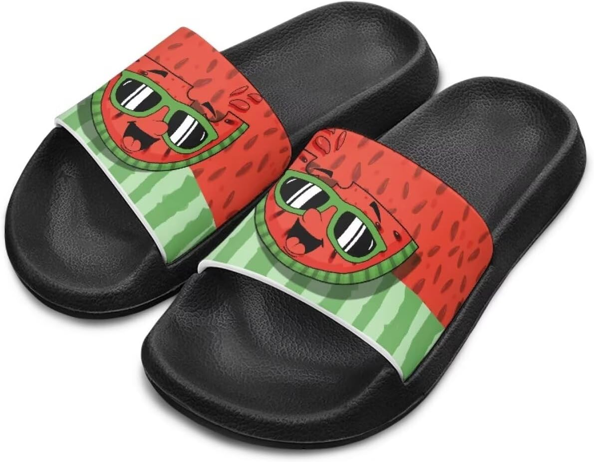 

Унисекс шлепанцы для девочек и мальчиков, удобные тапочки, нескользящие для душа, домашняя мода, толстая подошва, для дома и улицы, подарки Cugasmaru, Watermelon
