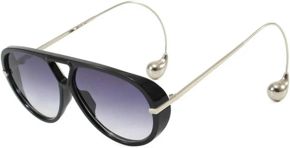 

Солнцезащитные очки UV400 с градиентным металлическим покрытием в стиле панк, для женщин и мужчин, для бега и занятий спортом на открытом воздухе UYPTK, Grey Graident