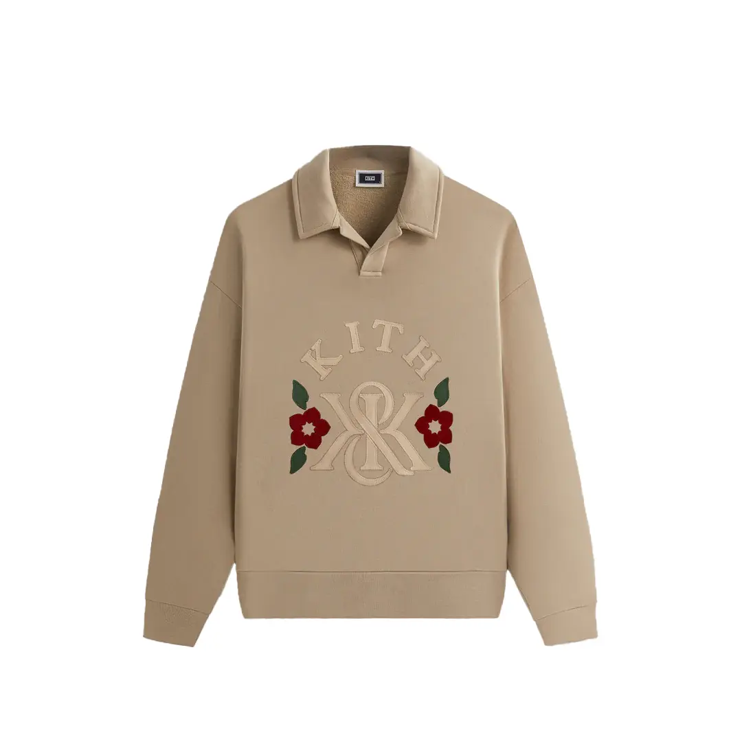 

K&K Аппликация Нельсон Рубашка Поло с Воротником KITH, Холст