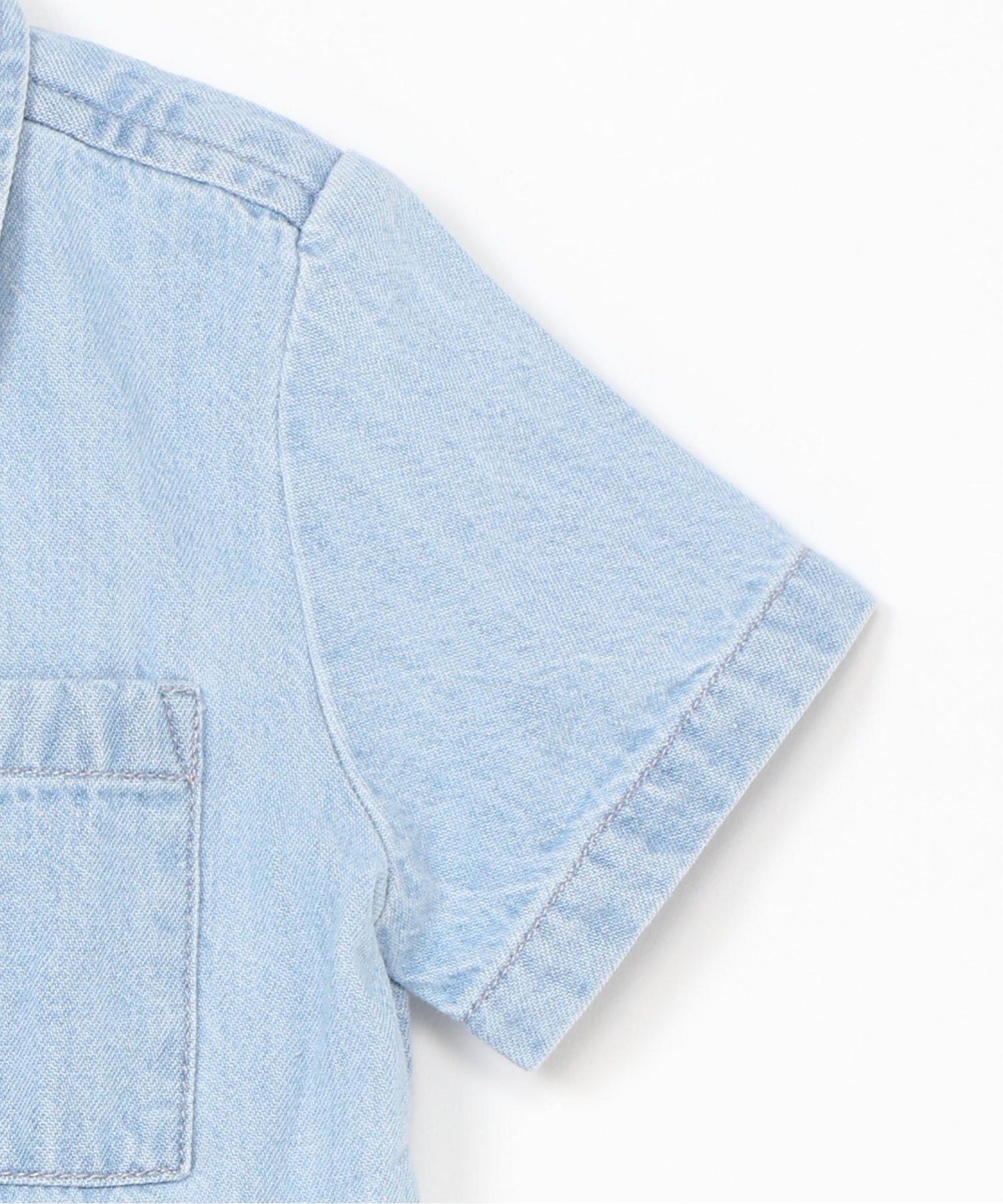 (K) Рубашка из шамбре (для малышей/младенцев) GAP, CHAMBRAY_042 — фото 4