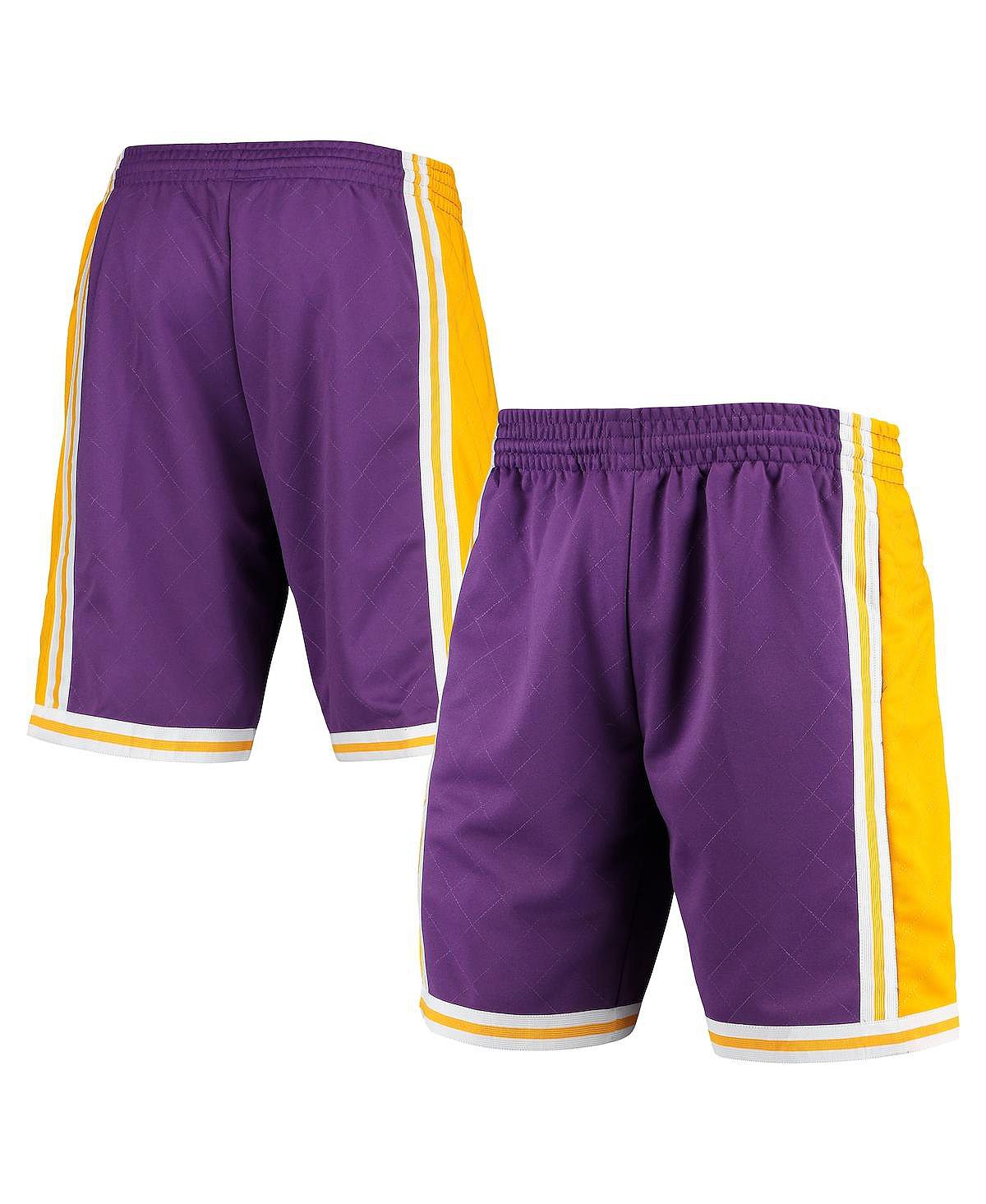 

Мужские фиолетовые шорты Swingman Los Angeles Lakers 1984 Hardwood Classics 75th Anniversary Mitchell & Ness