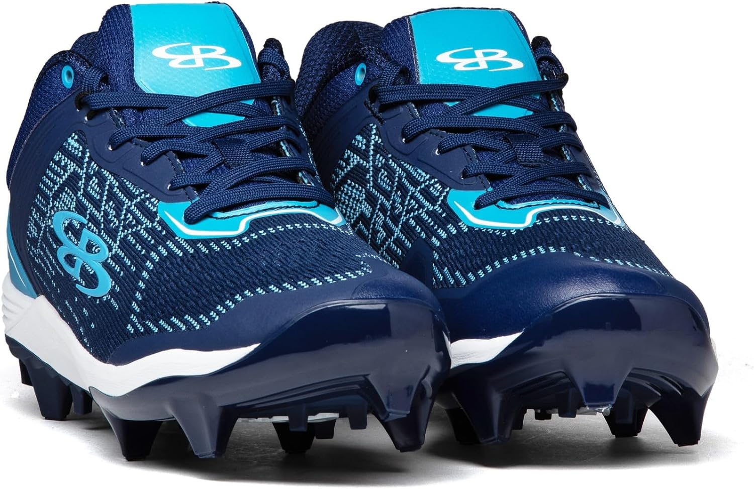 Мужские бутсы Boombah Viper Pureknit с литой подошвой - Status - Разные цвета - Разные размеры, синий/голубой/темно-синий — фото 4