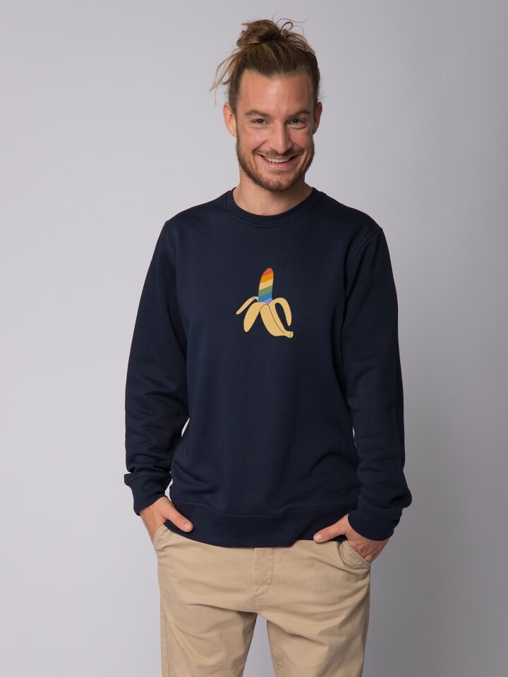 

Толстовка wat Apparel Rainbow Banana, темно-синий