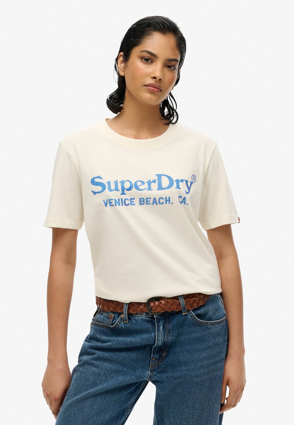

Футболка с принтом VENUE Superdry, белый