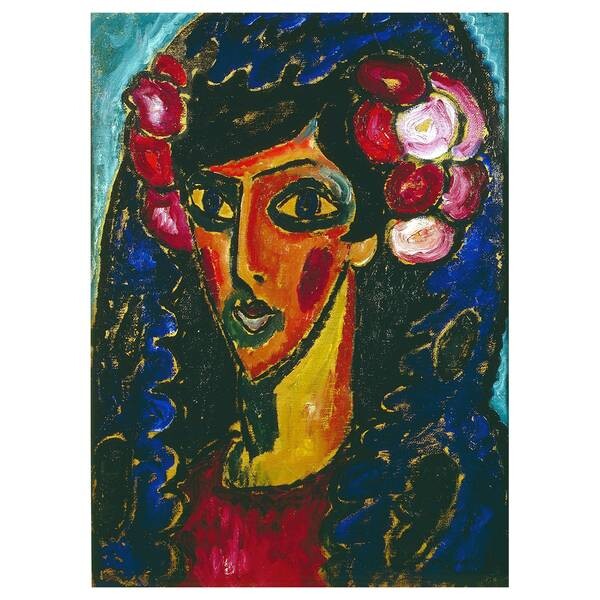 

Картина на холсте LegendArte Die Blaue Mantilla, многоцветный