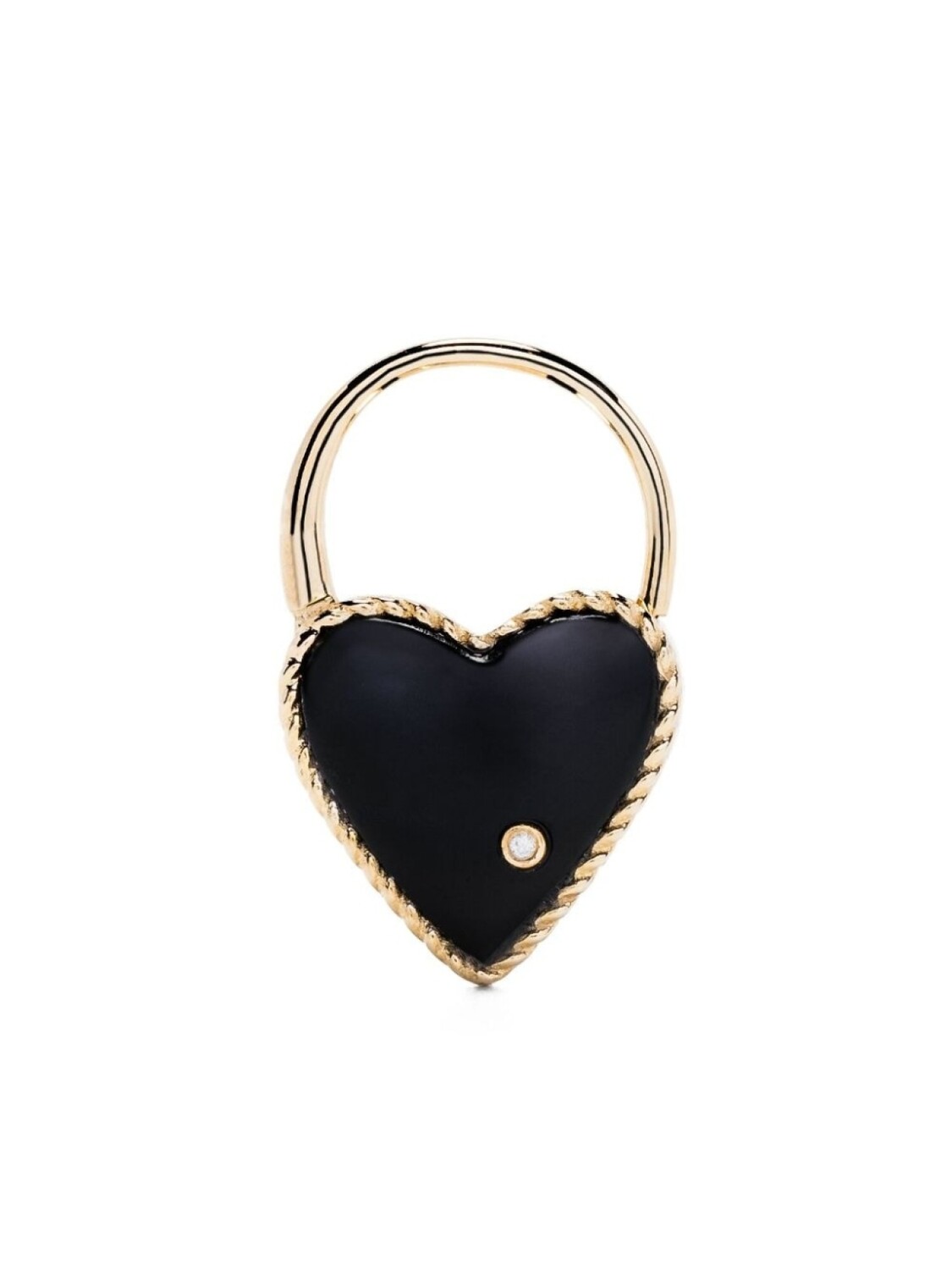 

Серьга Creole Cadenas Coeur с бриллиантом Yvonne Léon, золотой