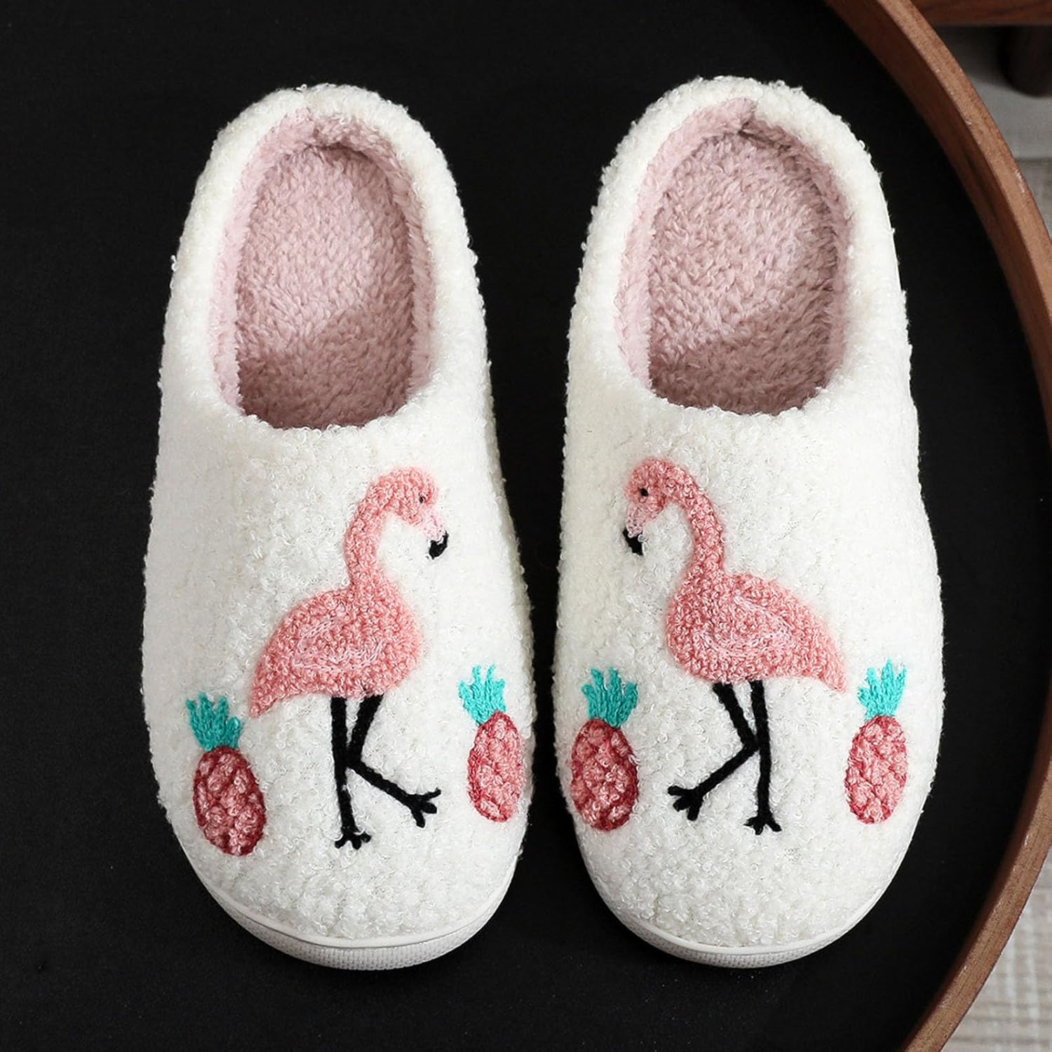 Тапочки JYSwoshoe с ворсом для женщин и мужчин, удобные домашние тапочки с памятью формы, мягкие плюшевые, теплые тапочки для дома и улицы, A 1 — фото 3