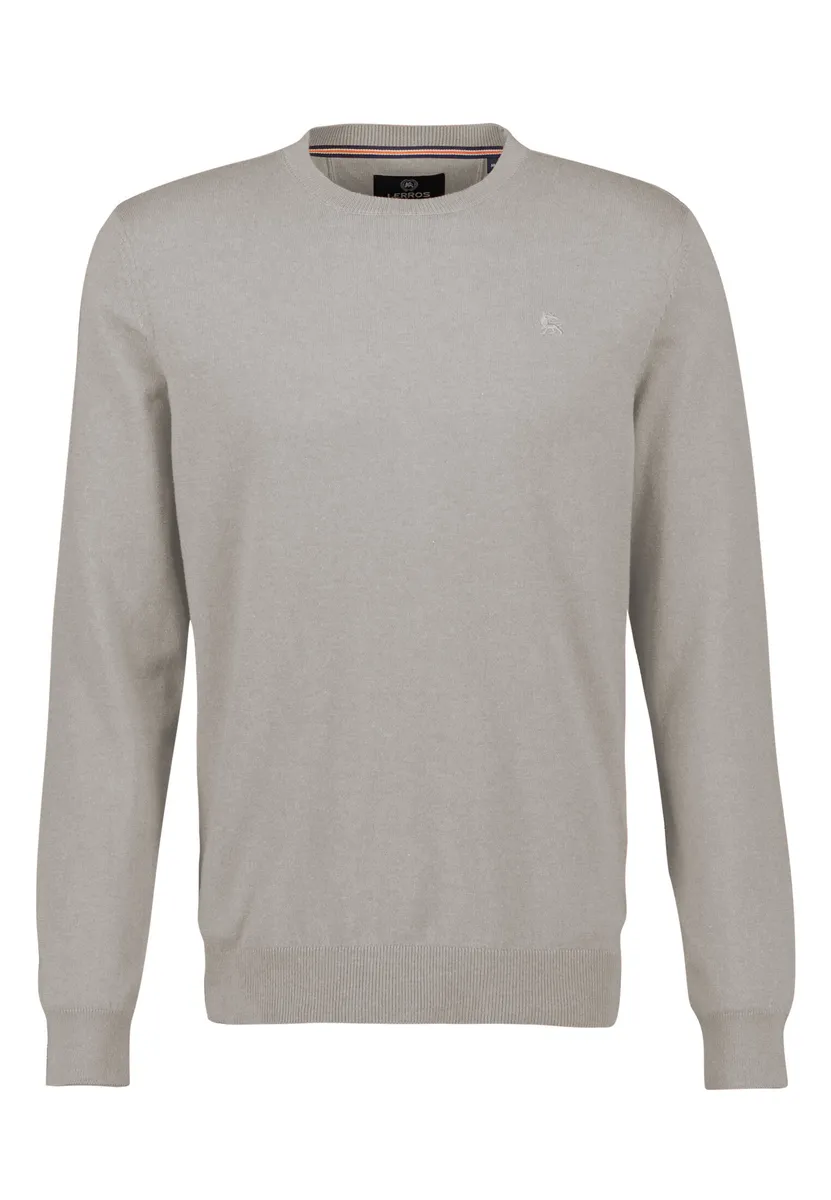 

Вязаный свитер LERROS "Повседневный свитер плоской вязки LERROS", серый