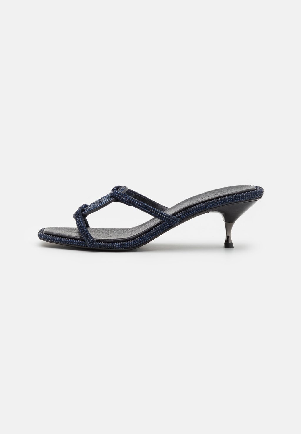 

Тапочки Pave Geo Bombe Miller Low Heel Tory Burch, цвет perfect navy