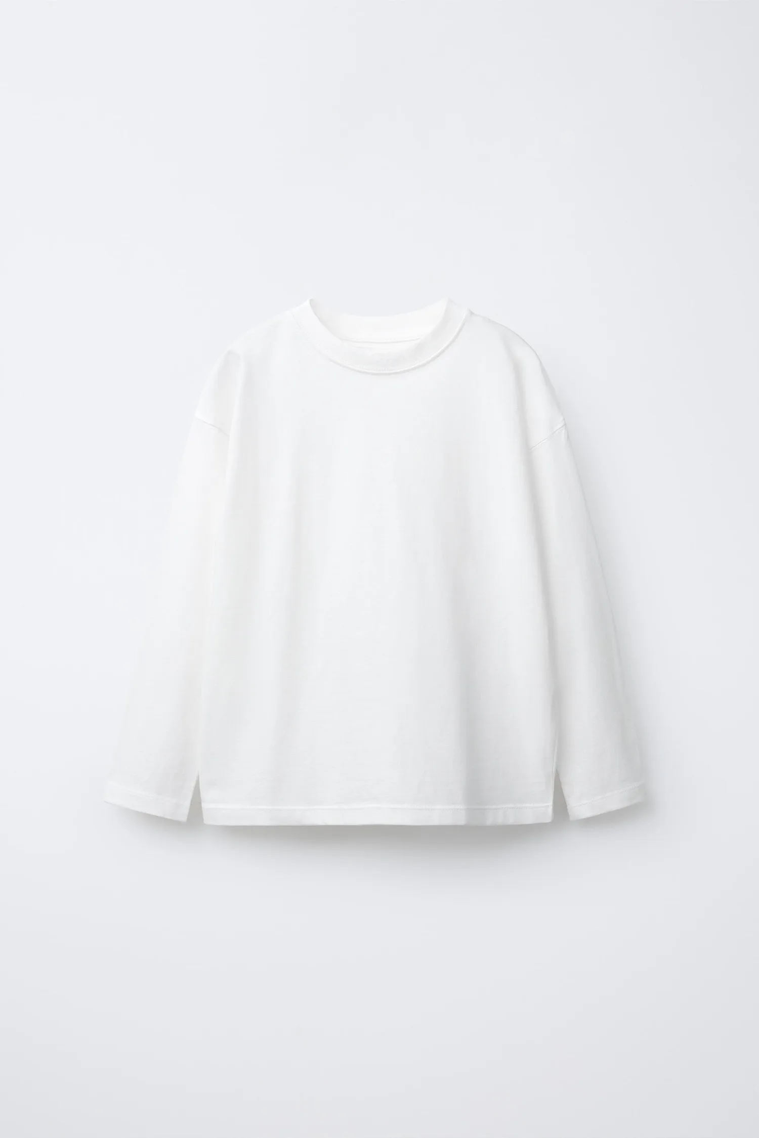 Базовая футболка средней плотности Zara, белый