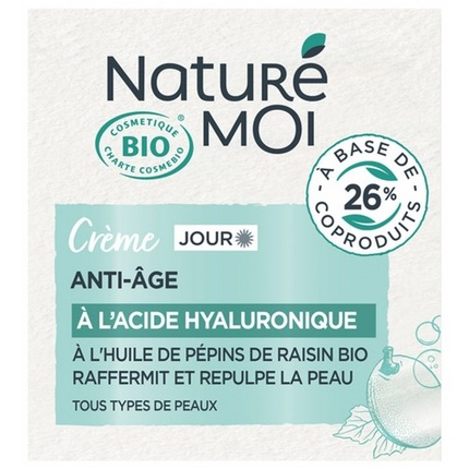 

Органический дневной антивозрастной крем Nature Moi 50 мл с гиалуроновой кислотой Markenlos