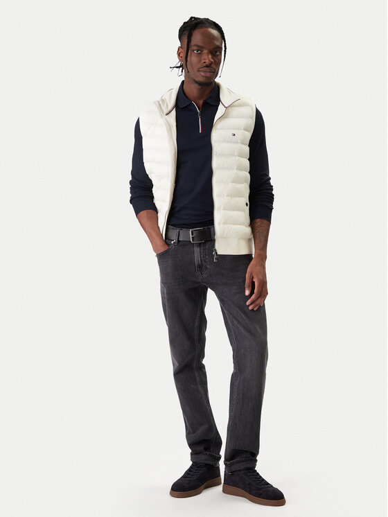 Жилет regular fit Mix Media Ess MW0MW41441 Tommy Hilfiger, экрю — фото 2