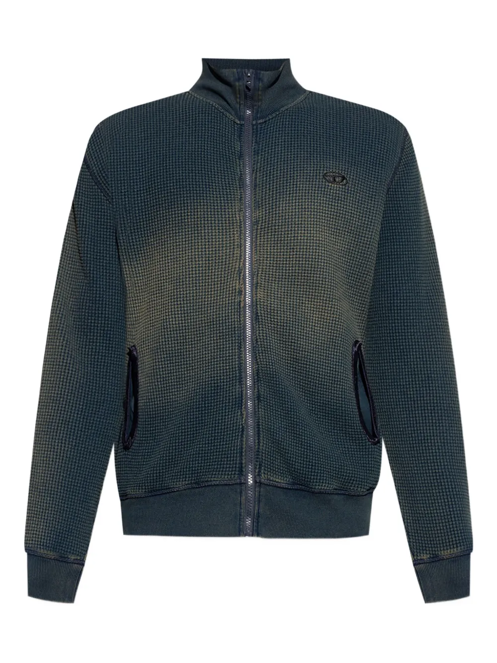 

Кардиган фактурной вязки DIESEL, синий