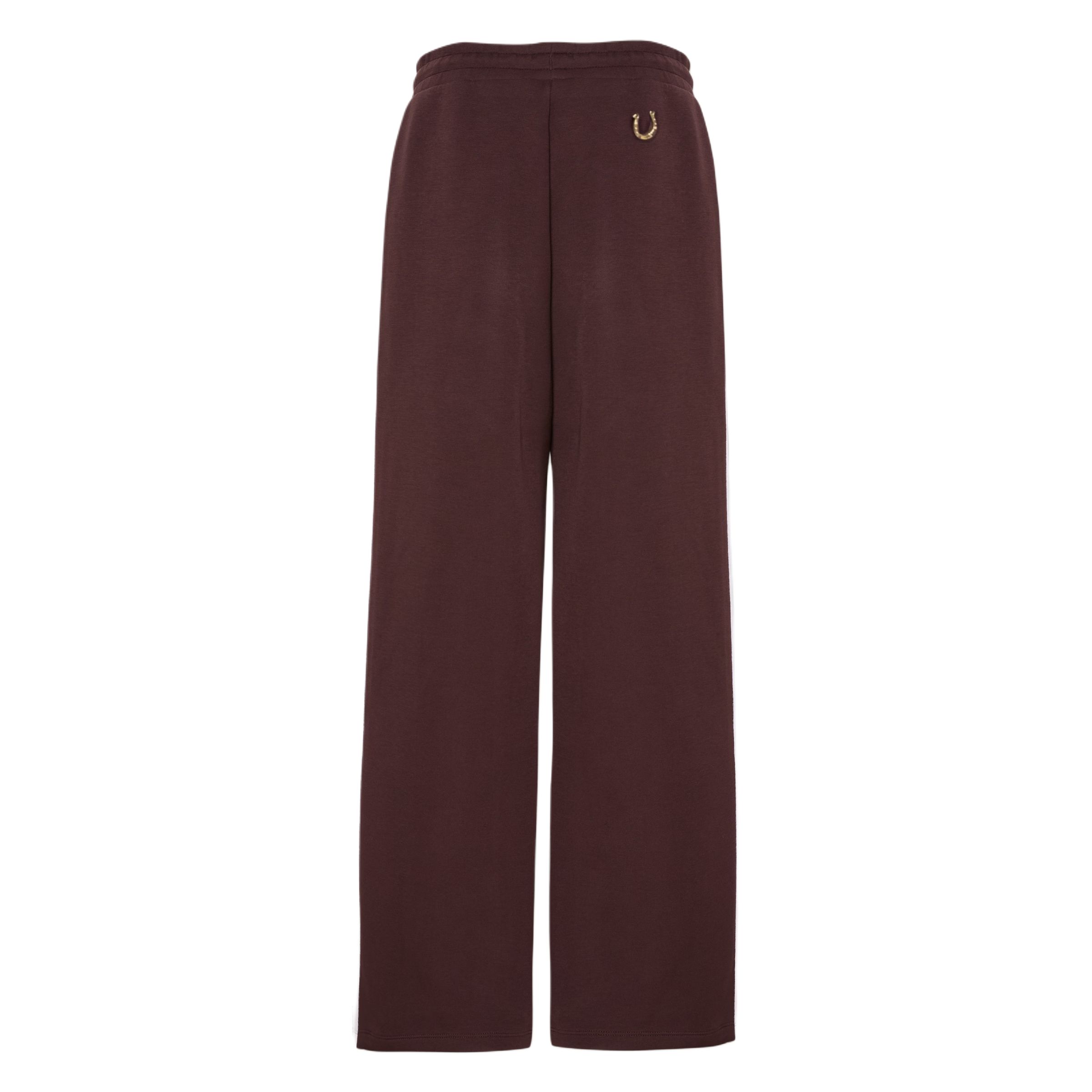 FW25 WIDE LEG KNIT Вязаные спортивные штаны женские Adidas, красный коричневый — фото 3
