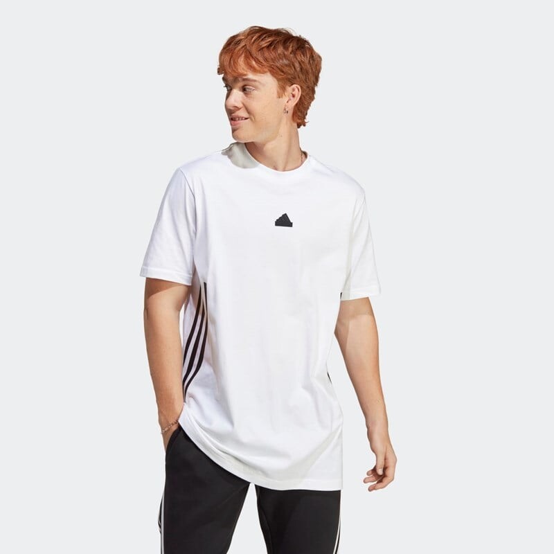 

Мужская футболка Future Icons 3 полоски Adidas, белый