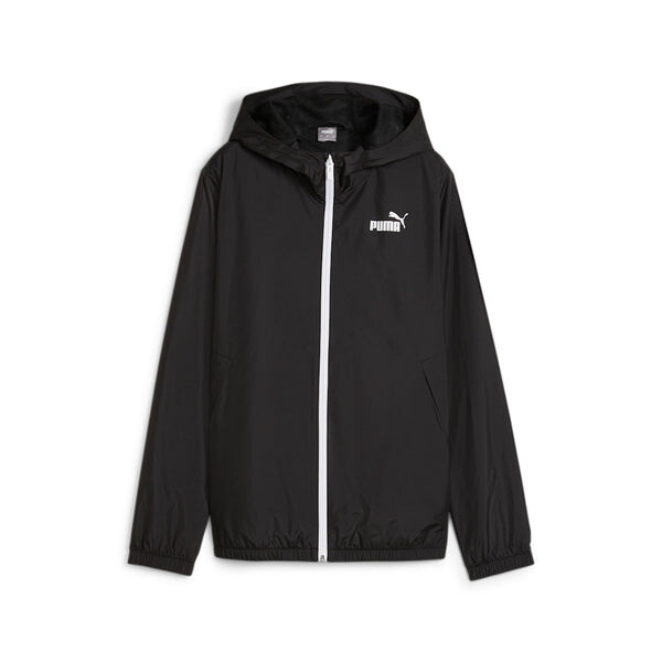 

Куртка essentials solid windbreaker jacket 'black' Puma, черный