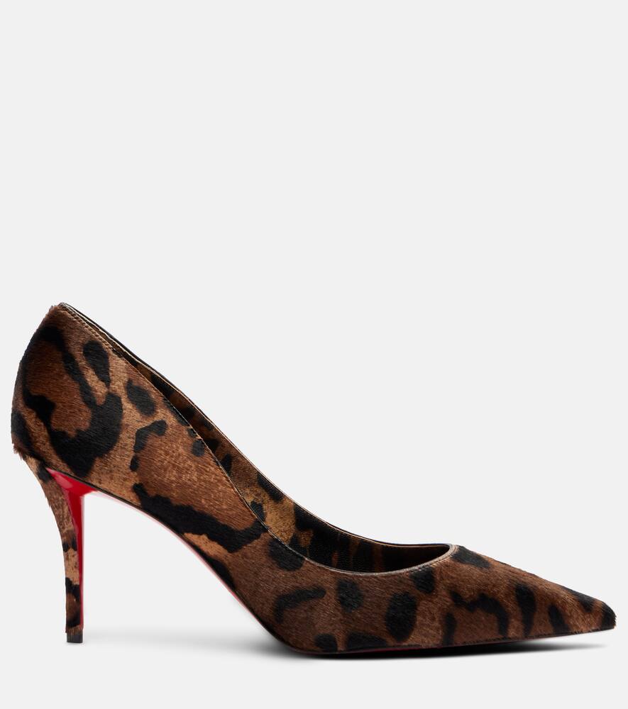 Туфли-лодочки Miss Z 80 из телячьей кожи с леопардовым принтом Christian Louboutin, Brown/Lin Brown — фото 4