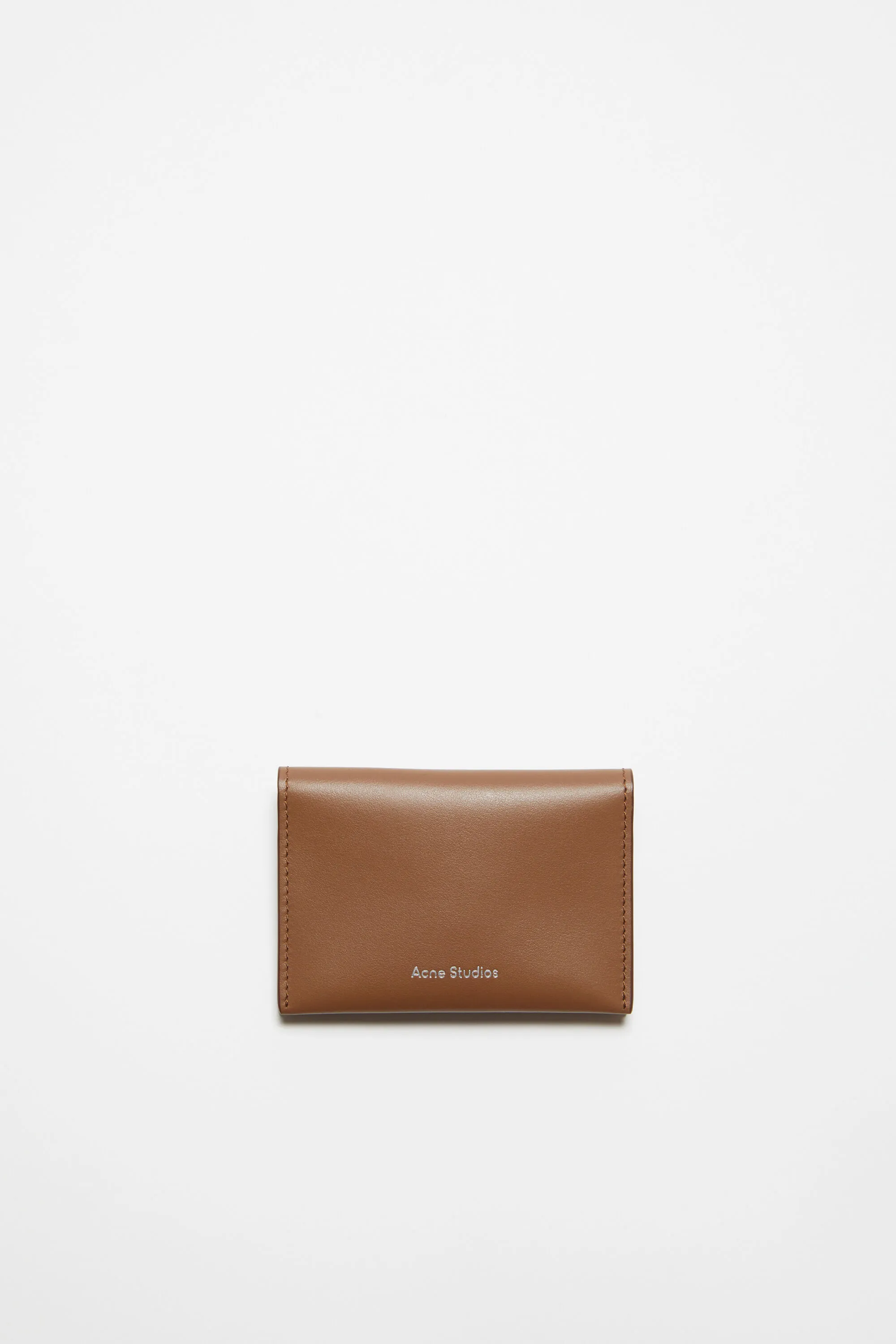 

Сложенный держатель для карт Acne Studios, Camel brown