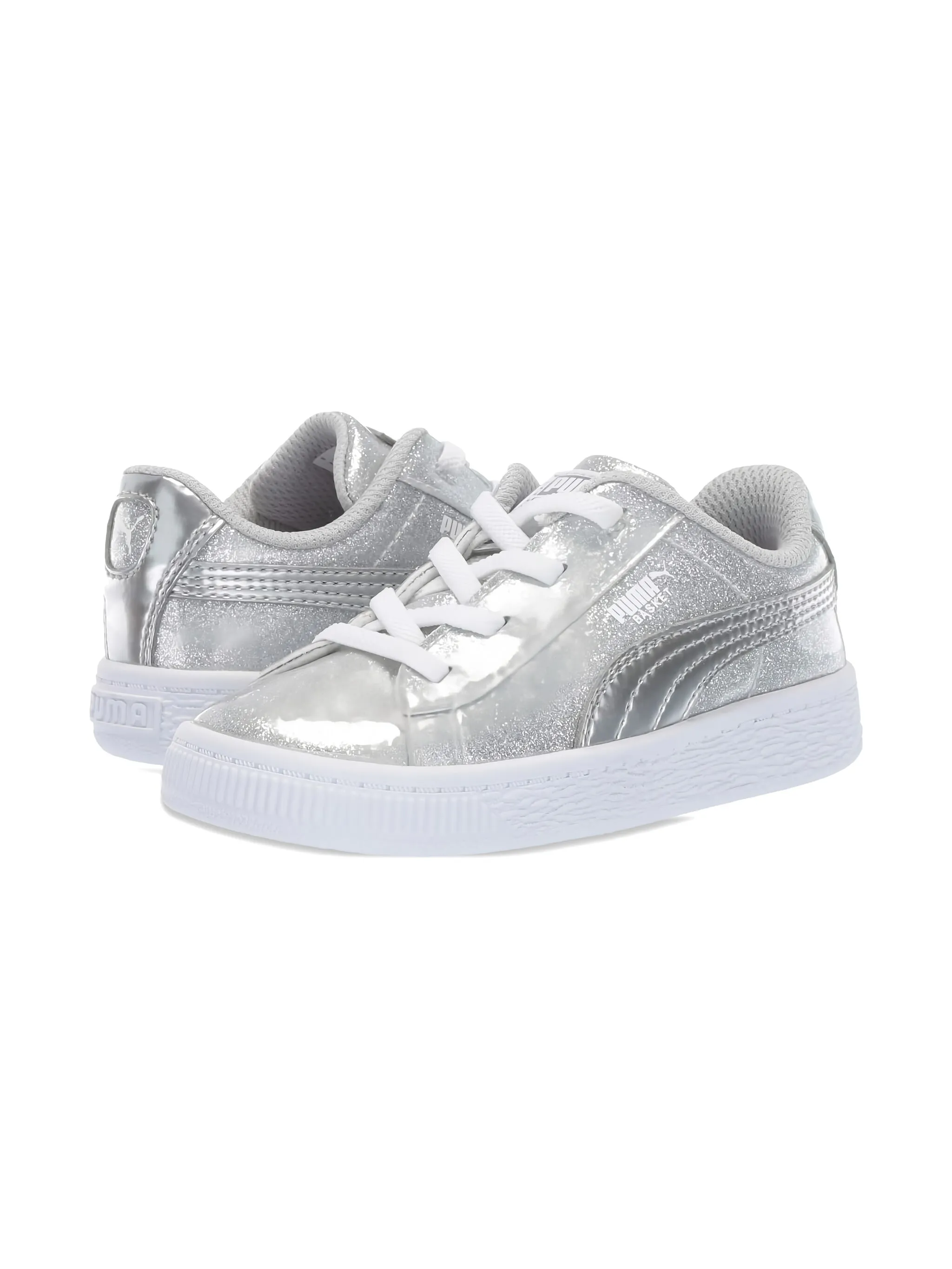 Кроссовки с эффектом металлик Puma Kids, серый