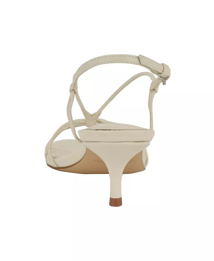 Женские босоножки Poeta Kitten Heel Strappy Dress Sandals Calvin Klein, слоновая кость/кремовый — фото 3