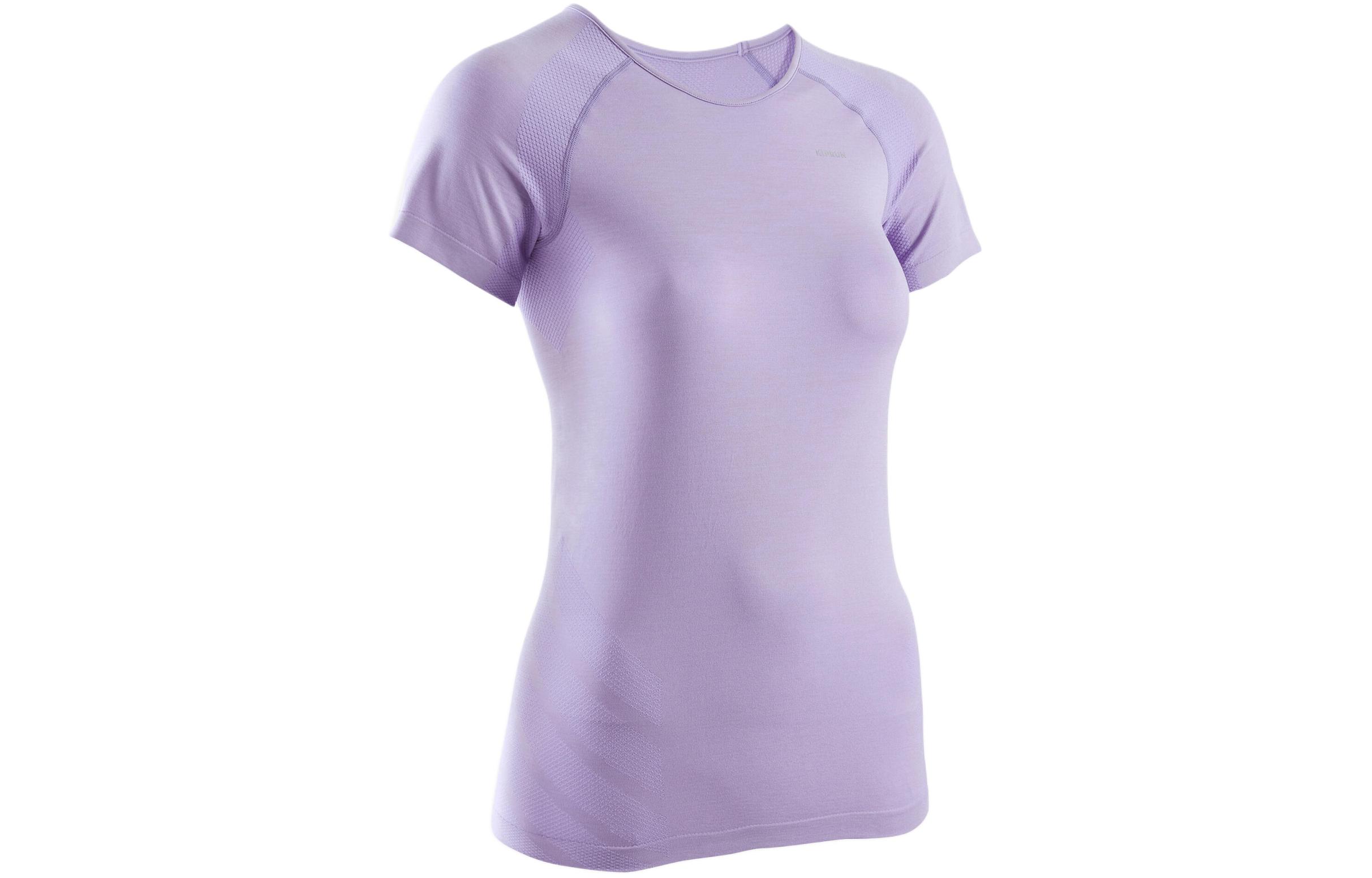 

DECATHLON Футболка с рукавом реглан женская smokey mauve/lavender