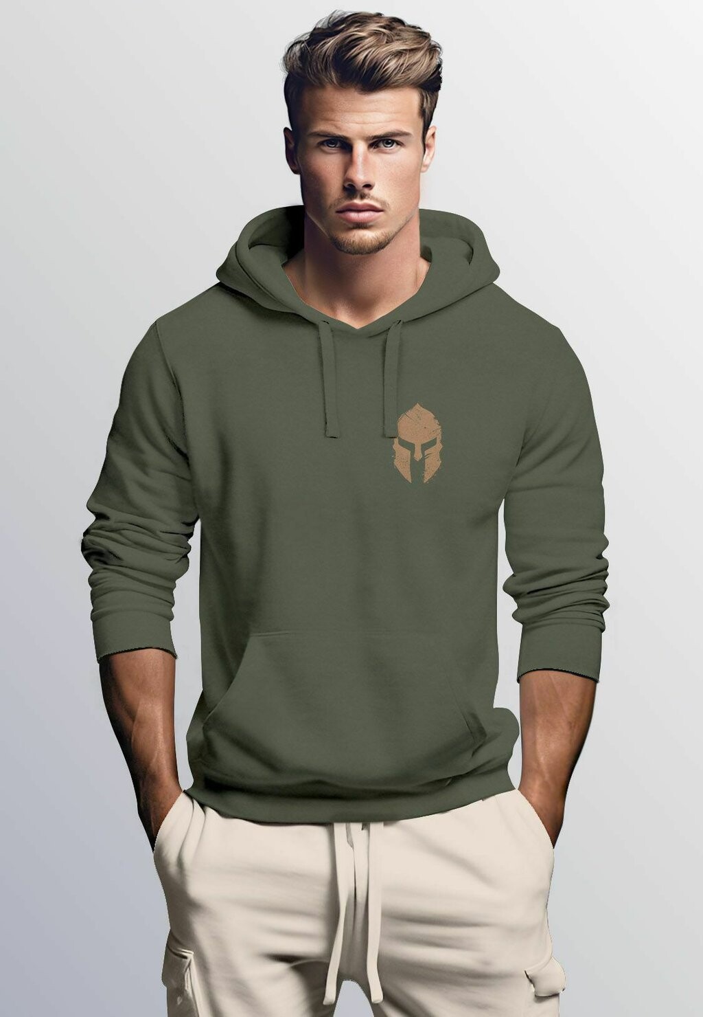 

Толстовка LOGO SPARTA SPARTANER GLADIATOR KRIEGER WARRIOR FASHION STREETSTYLE Neverless, цвет oliv