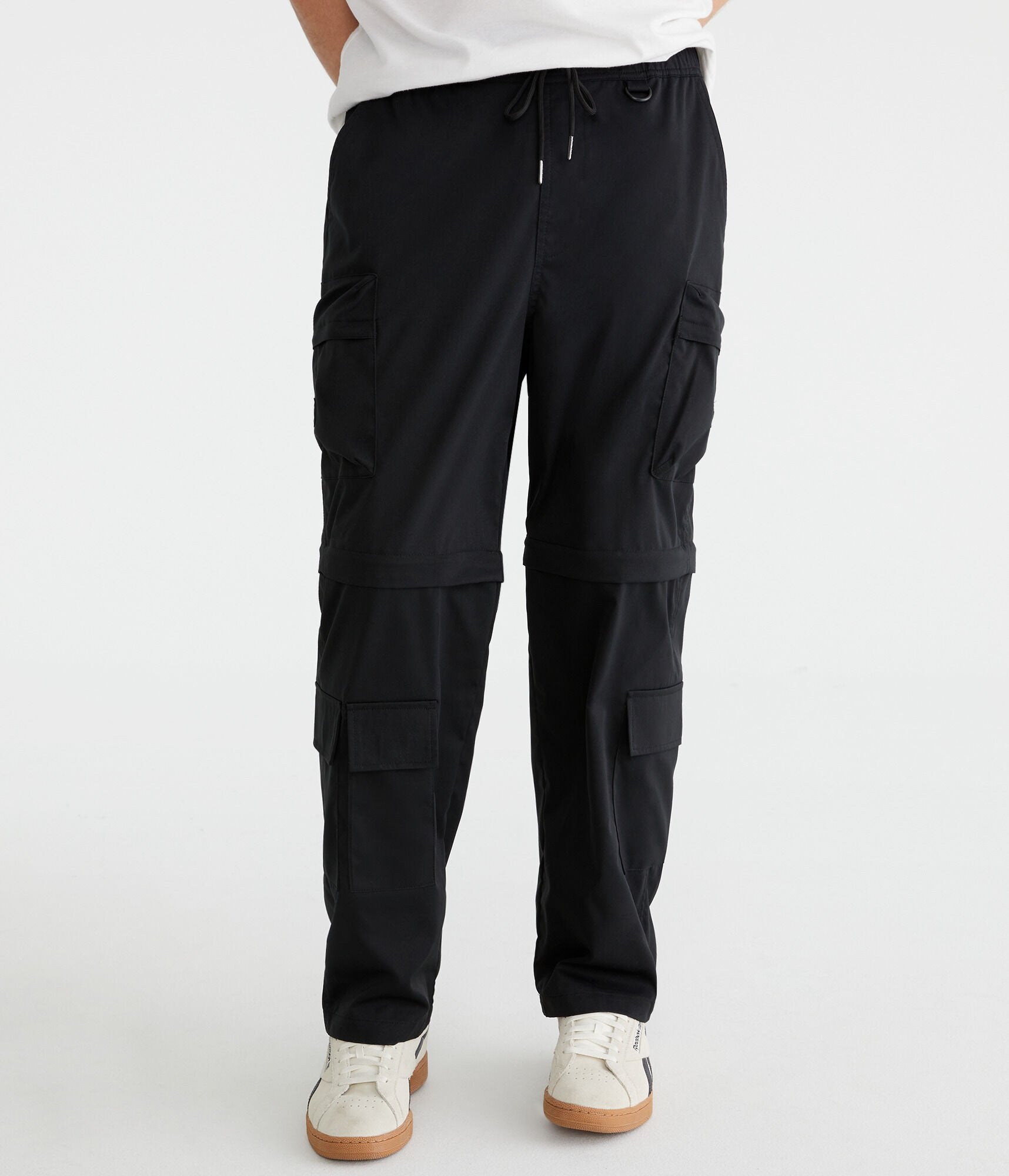 

Брюки-карго Aeropostale Convertible, черный