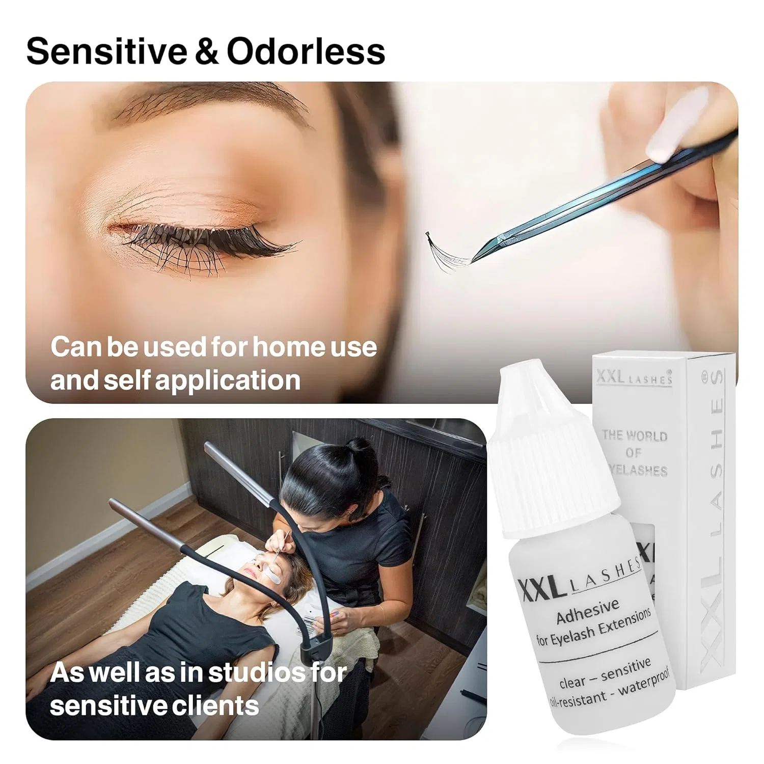 Маслостойкий клей для наращивания ресниц «XXL Lashes Adhesive» (прозрачный) Xxl Lashes, Transparent — фото 4