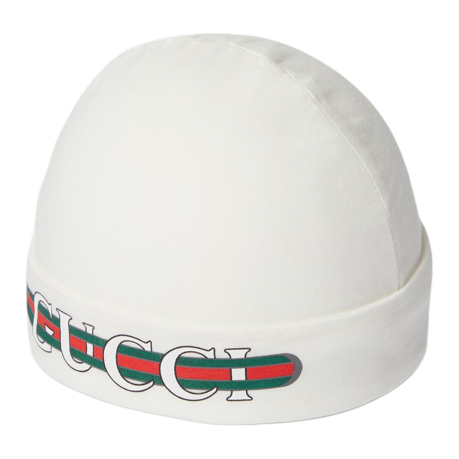 

GUCCI Детская шапка с логотипом, White