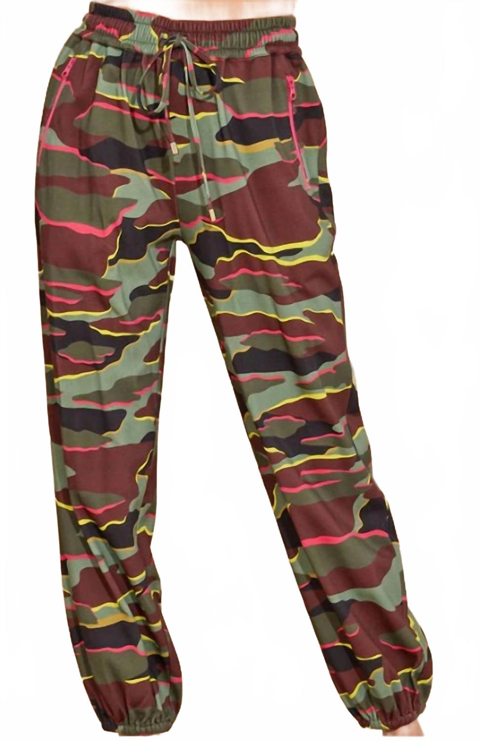 

Alden Adair Брюки Элтона в неоновом камуфляже