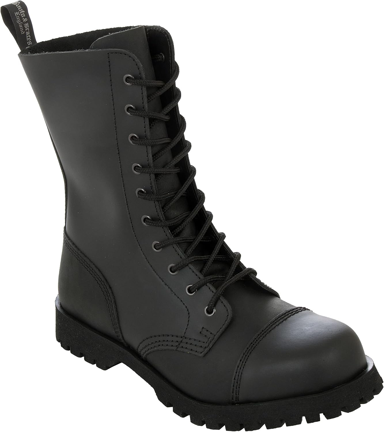 Мужские ботинки Boots Braces England с 10 отверстиями, черные матовые, с стальным носком, модели Rangers Spirit Of England — фото 2