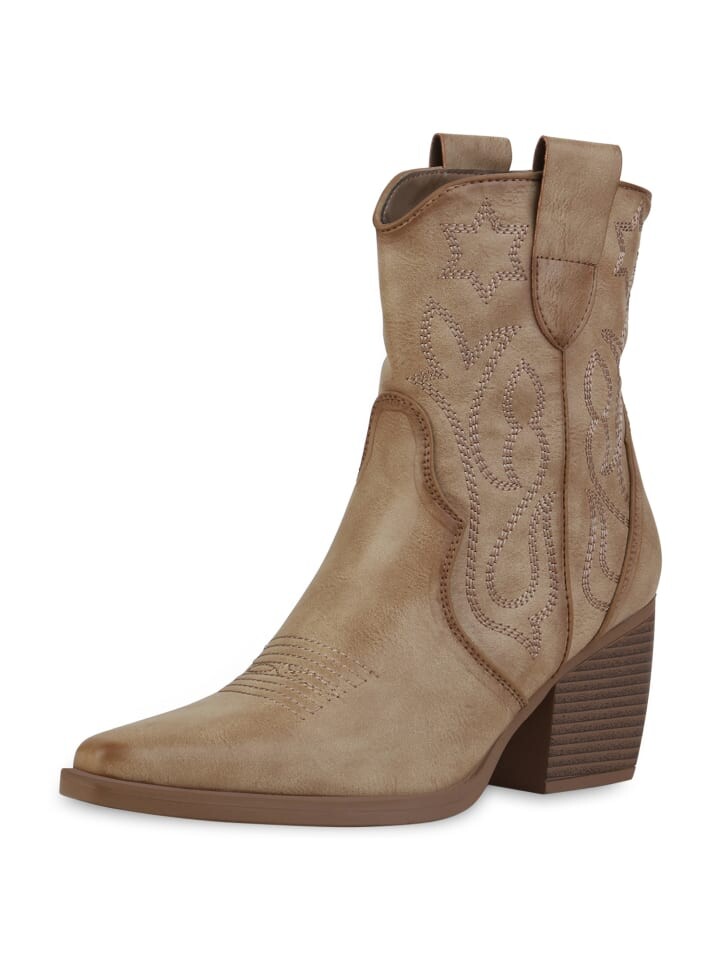 

Ботильоны VAN HILL Cowboy Boots Ava, хаки