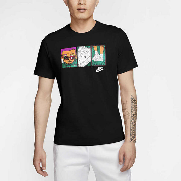 Футболка sportswear applique t-shirt 'black' Nike, черный — фото 4