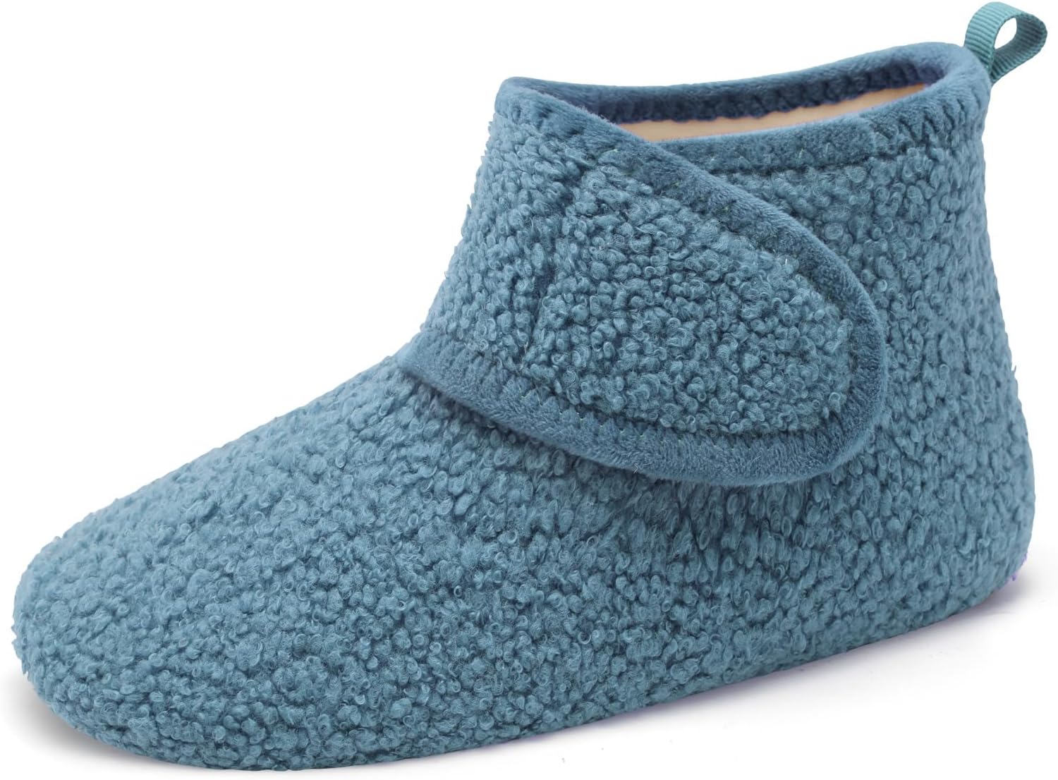 

Домашние тапочки L-RUN для женщин и мужчин, противоскользящие, теплые, для дома и улицы, легкие, можно стирать, синий