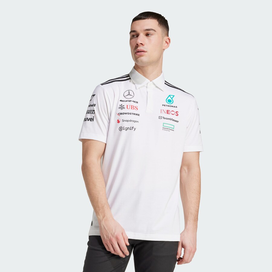 Рубашка для выступлений ADIDAS PERFORMANCE MERCEDES - AMG PETRONAS FORMULA ONE TEAM, белый — фото 2